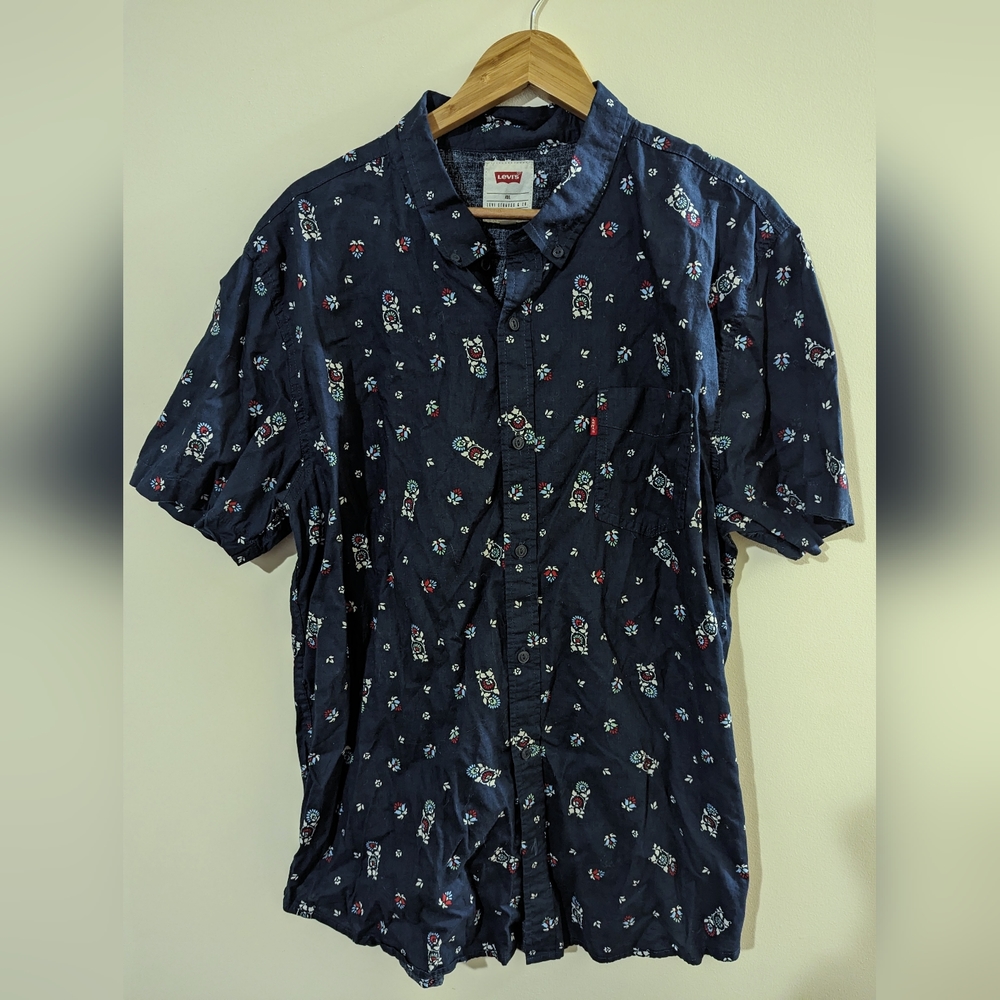 Levi's Short Sleeve 100% Cotton Floral Buttonup Men's Size XXL